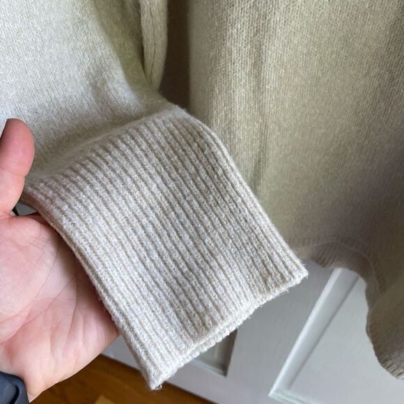 DKNY | cozy cream cowl neck sweater XL - Picture 6 of 10